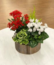 Rustic Holiday Planter